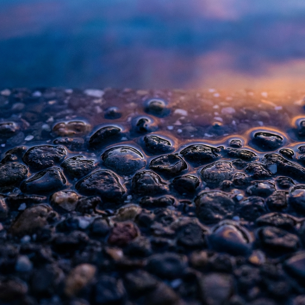 PebbleTec Midnight macro close-up for pool construction